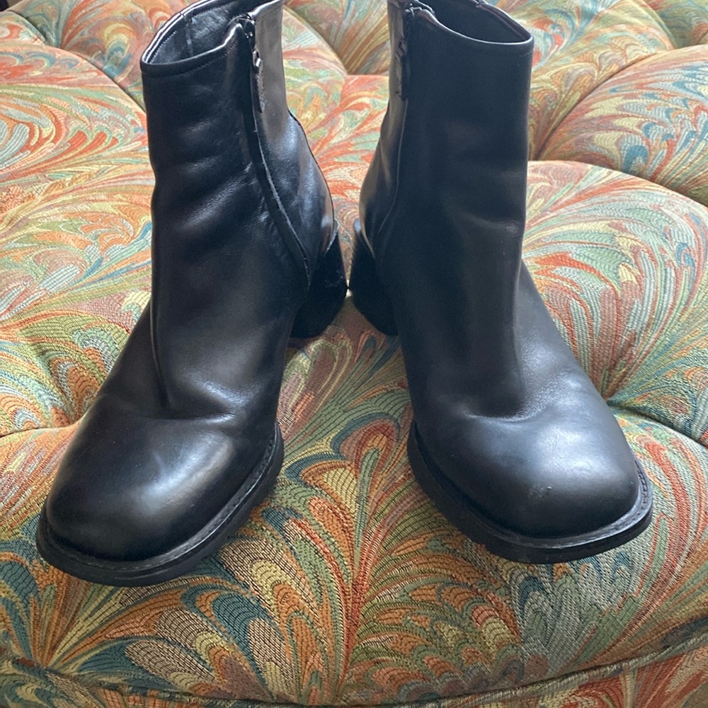 Timberland‎ Alyse Black Leather Ankle Boots Sz 8.5
